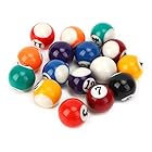 16個のミニ樹脂ビリヤード、ビリヤードボール、ゲームルームレクリエーションゲーム用の子供用ビリヤードボールおもちゃ