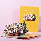 tricolor クリスマス グリーティングカード MERRY CHRISTMAS クリスマスカード メッセージカード ポップアップカード 3D おしゃれ お祝いカード