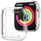 NUPO Apple Watch Series 8 / 7 41mm ケース 全面保護 耐衝撃 クリア Apple Watch7 透明 TPU シリコン Apple Watch Series8 / 7 41mm 専用カバー (クリア)