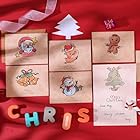 クリスマスカード セット 6枚 グリーティングカード メッセージカード 封筒付き ミニ 多種類 クリスマス カード 大容量 ミニサンタ ユニセフ 海外向け おしゃれ (6枚)