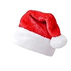 [Hongmo] サンタクロース帽子 1個セット 大人用 サンタクロース帽子クリスマスパーティコスプレ衣装サンタクロースに扮し、ファッションが可愛く、男女兼用 サンタ 帽子