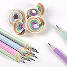 BAMBOLA 鉛筆 HB えんぴつ レインボーえんぴつ ペーパーペンシル Rainbow Pencils エンピツ ペンシル かわいいえんぴつ 虹鉛筆 にじえんぴつ 小学生文具 おもしろえんぴつ おしゃれ鉛筆 12本1ダース かわいい鉛筆 小学