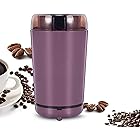 グラインダー 粉砕機 食品製粉機 微粉砕機 調味料挽き 粉ひき器 家庭用 小型ミル 150W (Purple)