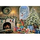 500ピースのジグソーパズル、 クリスマスハウスの前夜 家の装飾ジグソークリスマスギフト 52cmx38cm