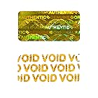 偽造防止ラベル ホログラムラベル 開封確認 跡が残る VOID 荷札シール セキュリティーシール （150枚） (金色)