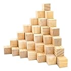 Enkrio ウッド キューブ 立方体 積み木 木製 ブロック 100個セット DIY工芸品 装飾 未加工の木製キューブ 天然木 無着色 塗装なし