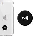 ctunk NFCタグ 累計10万枚突破【1枚】エポキシ樹脂タイプ (NTAG213 /144バイト) 防水 25mm PVC製 iPhone対応 android対応 ショートカットアプリ対応 (黒)