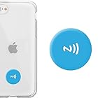 ctunk NFCタグ 累計10万枚突破【1枚】 エポキシ樹脂タイプ (NTAG213 /144バイト) 防水 25mm PVC製 iPhone対応 android対応 ショートカットアプリ対応 (水色)