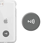 ctunk NTAG215 NFCタグ NFCコイン 防水 25mm 504バイト PVC製 TagMo Amiibo iPhone対応 android対応 ショートカットアプリ対応 (グレー)