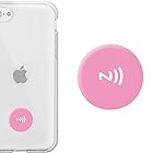 ctunk NTAG215 NFCタグ NFCコイン 防水 25mm 504バイト PVC製 TagMo Amiibo iPhone対応 android対応 ショートカットアプリ対応 (ピンク)