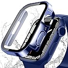 【2枚】DYAOLE 対応 Apple Watch Series 9/8/7 ケース 41mm アップルウォッチ9/8/7 ケース 41mm 防水光沢ケース 対応 アップルウォッチ カバー ガラスフィルム 一体型 Apple Watch カバー