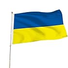 AISHITE ウクライナの旗 3x5 ウクライナの国旗 150＊90cm 屋外の旗 3x5フィートの旗芝生の装飾庭の装飾 Ukraine Flag 3x5 Ft Flags