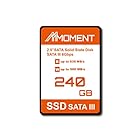 MMOMENT 240GB 2.5インチ SSD SATA3 6Gb/s (読込最大535MB/s)