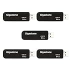 Gigastone Z30 USBメモリ 64GB USB 3.2 Gen1 高速 急速メモリ スティック キャップレス USB 2.0/3.0/3.1対応 5個セット 5-Pack
