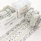 和風 パターン 和紙テープ 5巻 創造性 マスキングテープセット 女性のスタイル ワシテープ 包装、DIY工芸品 (ぶどうの木)