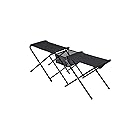 【限定！】SOLO UP アウトドア チェア ダブルチェア 2人 ベンチ キャンプ イス 折りたたみ 椅子 メッシュポケット付き M-2247 合金鋼 ブラック