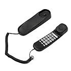 Gtwoilt TC-990 電話機 親機のみ シンプルフォン ホーム電話機 ホテルの電話機 壁掛け対応 ミュート/一時停止/リダイヤル機能付き（黒い）
