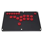 FightBox B1-PC-B-R超薄型オールボタン Leverless スタイルアーケードジョイスティックファイトスティックゲームコントローラーPC用USBホットスワップCHERRY MXブラックマットパネル