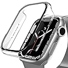 DYAOLE 対応 Apple Watch Series SE2/SE/6/5/4 ケース 44mm アップルウォッチSE2/SE/6/5/4 ケース 44mm 対応 アップルウォッチ カバー ガラスフィルム 一体型 Apple Watch カバ