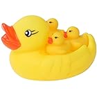 アヒルちゃん 4匹 黄色いアヒル 小さな おもちゃ ウキウキ 面白い 安全 水遊び 音を出すことができ お風呂用 子供