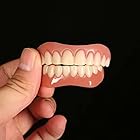 上顎と下顎の入れ歯2本で歯をすばやく固定し、自信に満ちた笑顔を取り戻します