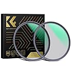 K&F Concept 82mm ブラックミスト1/4+1/8フィルターセット ソフト描写 コントラスト調整用 レンズフィルター 超薄枠 撥水 光学ガラス 【メーカー直営】