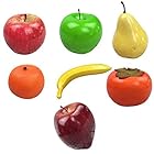 食品 サンプル 果物 7種類セット フルーツ 模型 まるで本物 盛り合わせ フェイク イミテーション オブジェ 置物 オーナメント 飾り