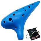 Aestivate Plastic Ocarina オカリナ 楽器 12穴 アルトC調 プラスチック AC Ocarina 吹奏管 樹脂(ブルー)