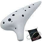 Aestivate Plastic Ocarina オカリナ 楽器 12穴 アルトC調 プラスチック AC Ocarina 吹奏管 樹脂(ホワイト)