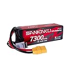 SANKAKU 120C 7300mAh RCリポ電池 4S 14.8V ソフトパック XT90コネクター付き 適用RCカータンク車用トラックバギーレーシングホビー