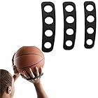 Dzsxlecc バスケットボールトレーニング器具補助具 3個パック バスケットボールシューティングトレーナー補助 シリコンバスケットボールショットコレクター ユース&大人用 バスケットボール練習器具 バスケットボールトレーナー ブラック SML