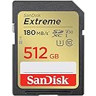 SanDisk (サンディスク) 512GB Extreme (エクストリーム) SDXC UHS-I メモリーカード - C10/U3/V30/4K/UHD SDカード - SDSDXVV-512G-GNCIN