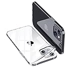 ONES iPhone14Plus ケース HD全透明 米軍MIL規格 超耐衝撃 『 画面 ・ レンズ保護、滑り止め 』〔 薄型、超軽量、持ちやすい 〕 Qi充電 衝撃吸収 HQ・TPU フィット感 クリア カバー