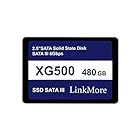 LinkMore XG500 480GB 2.5インチ SSD SATA3 6Gb/s (読込最大500MB/s)