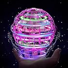 XINHOME フライング ボール 正規品 おもちゃ 面白 光る UFOおもちゃ フライングボール ブーメラン スピナー ハンド コントローラ ミニドローン 人気 子供 2 3 4 5 6 7歳 男の子 女の子 クリスマスプレゼント (ピンク)