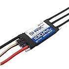 RCボートと水中スラスター用防水アンプZTW Shark 100A ESC G2内蔵調整可能なスイッチングBEC 5V/6V 8A 2-6S水冷双方向32ビットブラシレススピードコントローラー