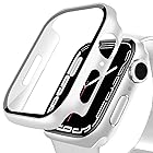 DYAOLE 対応 Apple Watch ケース Series 9/8/SE2/SE/7/6/5/4 アップルウォッチ カバー 44mm 対応 Apple Watch カバー 全面保護 日本旭硝子材 アップルウォッチ ケース PC+ガラス素材