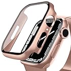 DYAOLE 対応 Apple Watch ケース Series 9/8/SE2/SE/7/6/5/4 アップルウォッチ カバー 40mm 対応 Apple Watch カバー 全面保護 日本旭硝子材 アップルウォッチ ケース PC+ガラス素材