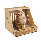 SONGWAY キャットハウス 猫爪とぎ 猫箱 組み立て式 天然木製 爪磨き部屋 落ち着く 心地よい場所