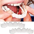 Itisyou 歯 義歯 白い歯 インスタント入れ歯 簡易つけば歯 仮歯 インスタントスマイル 上下1対の歯