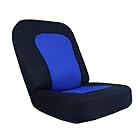 座椅子 S字型 リクライニング 4段階 低反発 コンパクト 座椅子 フロアチェア リラックス座椅子 座いす １人用 在宅ワーク テレワーク 通気性メッシュ製 (Blue)
