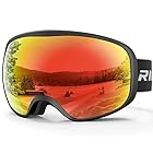 [RIOROO] スキーゴーグル スノーボードゴーグル メンズ レディース 大人 ユース 100% UVカット/OTG/曇り止め/広視野