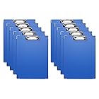 Kinstar クリップファイル クリップボード A4 縦 ファイルバインダー 10個入り 青