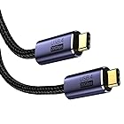 USB-C & USB-C ケーブル 1M Type-c ケーブル USB4 (20Gbps) PD対応 100W/5A急速充電 8K/60Hz映像出力 超高耐久ナイロン タイプc ケーブル Type-c機種対応