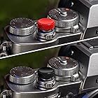 Yullmu カメラシャッターボタン(2パック/レッド&ブラック) 12mm 純銅ソフトシャッターリリースボタン 富士フイルム XT30 X100V X100F X100T X100S X100 X-T4 X-T3 XT2 XT2 XT1 X30