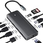AOOCOO 11-in-1 USB C ドッキングステーショントリプルディスプレイUSB Type C ハブHDMI ドッキングステーション 変換アダプタ2（デュアル）4K HDMI【USB-C PD 10Gbps データ ハブ/デュアル 4K