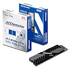 Acclamator 2TB PCIe Gen4x4 NVMe PS5 SSD M.2 2280 内蔵SSD 搭載 キャッシュ DDR4 読取7400 MB （PS5専用設計のヒートシンク付属）