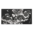 The Mousepad Company Artist_Series DuraGlydeRFabric マウスパッドカンパニー アーティストシリーズ (L, Chrysanthemums and Bee)