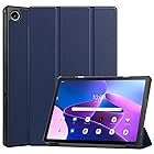 For Lenovo Tab M10 Plus (Gen 3) ケース Lenovo Tab M10 Plus 3rd Gen TB-125F/TB-128F カバー 【Jinmdz】軽量 薄型 耐衝撃 傷防止 PU レザー スマートカバー ハー