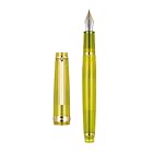 JINHAO 82S万年筆 ローズゴールドメッキ 細字 滑らかな書き心地 クラシックペン 毎日の書き込み Fountain Pen (黄色)